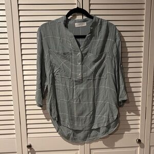 MOD Women's Slate Checkered Blouse